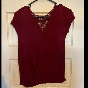 T shirt with cut out back